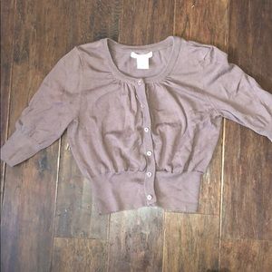 Brown cardigan